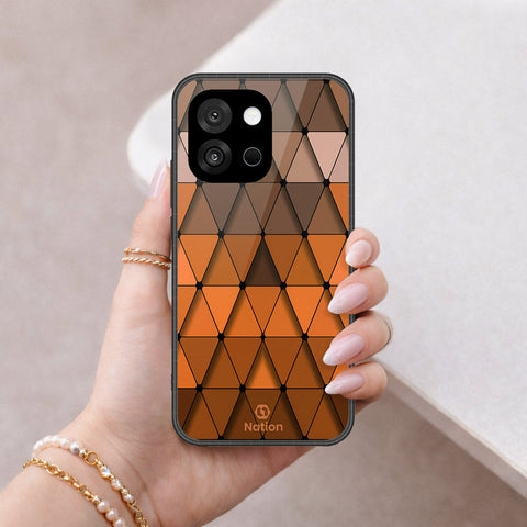 OnePlus 13T Cover - ONation Pyramid Series - HQ Ultra Shine Premium Infinity Glass Soft Silicon Borders Case