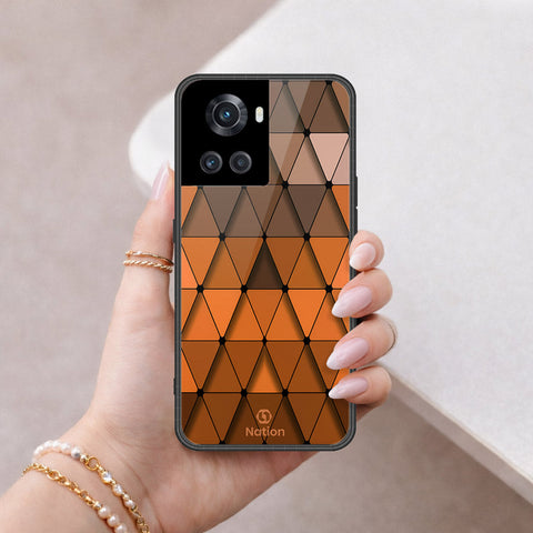 OnePlus 3T Cover - ONation Pyramid Series - HQ Ultra Shine Premium Infinity Glass Soft Silicon Borders Case