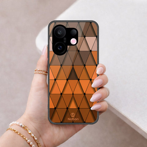 Vivo S30 Pro Mini Cover - ONation Pyramid Series - HQ Ultra Shine Premium Infinity Glass Soft Silicon Borders Case