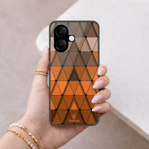 Vivo V60 Lite 5G Cover - ONation Pyramid Series - HQ Ultra Shine Premium Infinity Glass Soft Silicon Borders Case