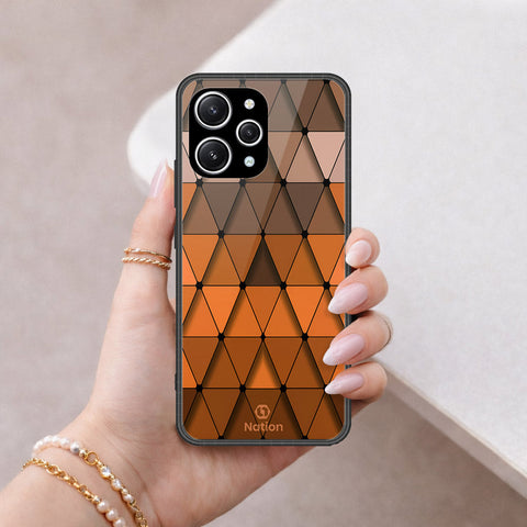 Xiaomi Redmi Note 12R Cover - ONation Pyramid Series - HQ Ultra Shine Premium Infinity Glass Soft Silicon Borders Case