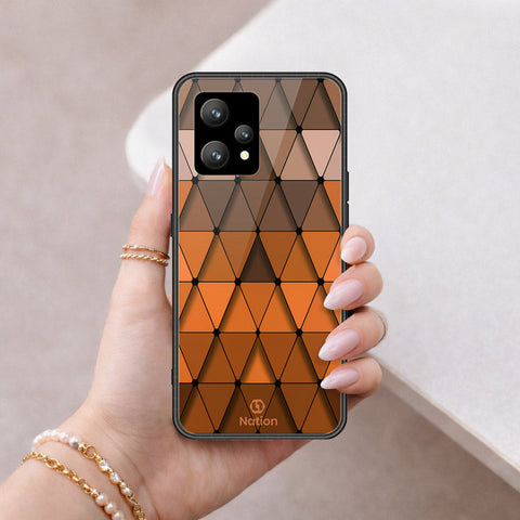 Realme 9 5G Cover - ONation Pyramid Series - HQ Ultra Shine Premium Infinity Glass Soft Silicon Borders Case