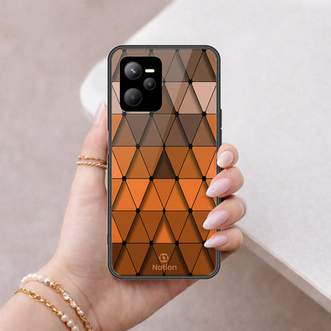 Realme Narzo 50A Prime Cover - ONation Pyramid Series - HQ Ultra Shine Premium Infinity Glass Soft Silicon Borders Case