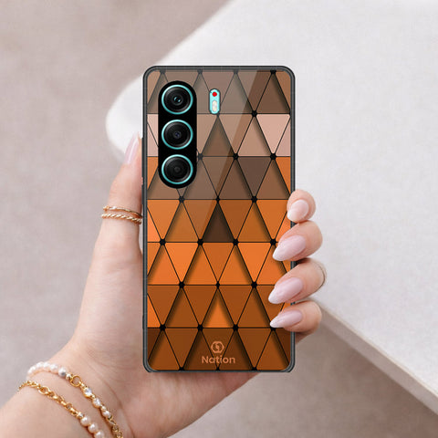 Tecno Camon 40 Pro 5G Cover - ONation Pyramid Series - HQ Ultra Shine Premium Infinity Glass Soft Silicon Borders Case