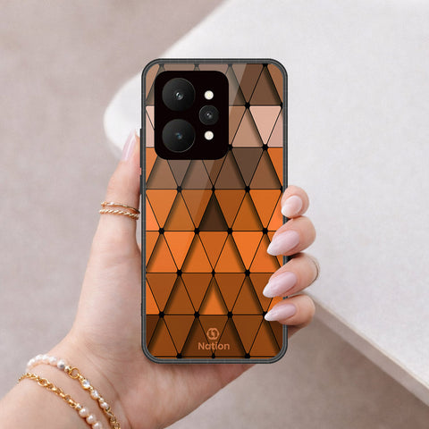 Realme 15 Cover - ONation Pyramid Series - HQ Ultra Shine Premium Infinity Glass Soft Silicon Borders Case