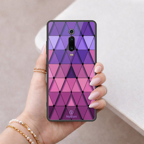 Xiaomi Mi 9T Pro Cover - ONation Pyramid Series - HQ Ultra Shine Premium Infinity Glass Soft Silicon Borders Case