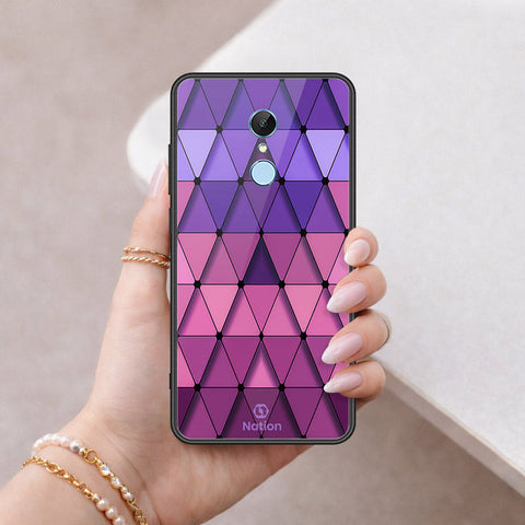 Xiaomi Redmi Note 5 / Redmi 5 Plus Cover - ONation Pyramid Series - HQ Ultra Shine Premium Infinity Glass Soft Silicon Borders Case