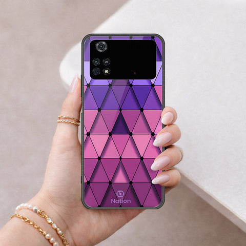 Xiaomi Poco M4 Pro Cover - ONation Pyramid Series - HQ Ultra Shine Premium Infinity Glass Soft Silicon Borders Case