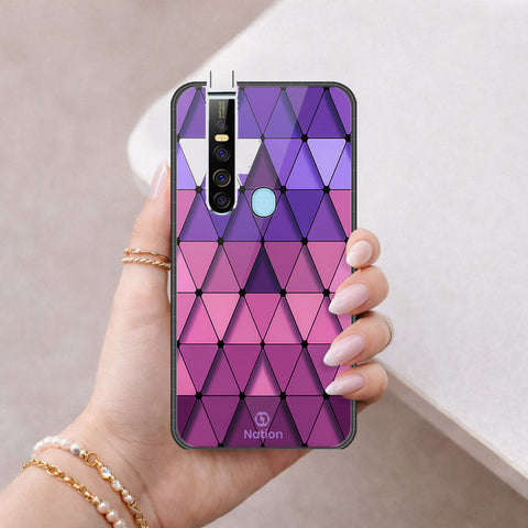 Tecno Camon 15 Premier Cover - ONation Pyramid Series - HQ Ultra Shine Premium Infinity Glass Soft Silicon Borders Case