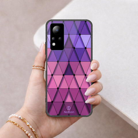 Infinix Note 12 G88 Cover - ONation Pyramid Series - HQ Ultra Shine Premium Infinity Glass Soft Silicon Borders Case