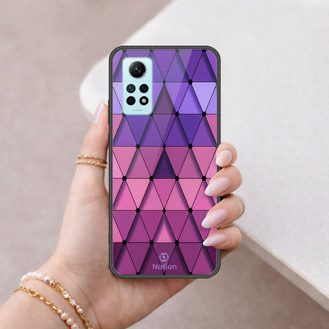 Xiaomi Redmi Note 12 Pro 4G Cover - ONation Pyramid Series - HQ Ultra Shine Premium Infinity Glass Soft Silicon Borders Case