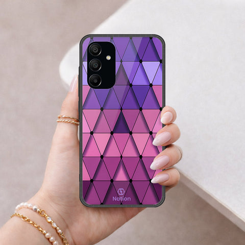 Samsung Galaxy A15 4GCover - ONation Pyramid Series - HQ Ultra Shine Premium Infinity Glass Soft Silicon Borders Case