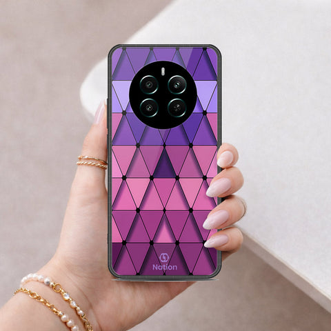 Realme P1 Speed Cover - ONation Pyramid Series - HQ Ultra Shine Premium Infinity Glass Soft Silicon Borders Case
