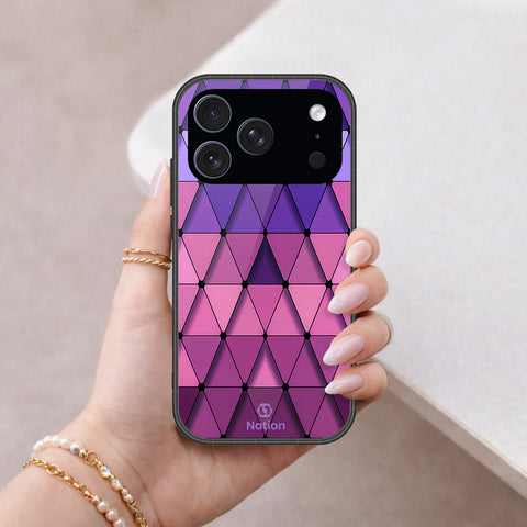 iPhone 18 Pro Max - ONation Pyramid Series - HQ Ultra Shine Premium Infinity Glass Soft Silicon Borders Case