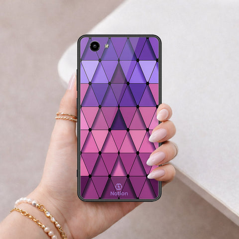 Vivo Y71 Cover - ONation Pyramid Series - HQ Ultra Shine Premium Infinity Glass Soft Silicon Borders Case