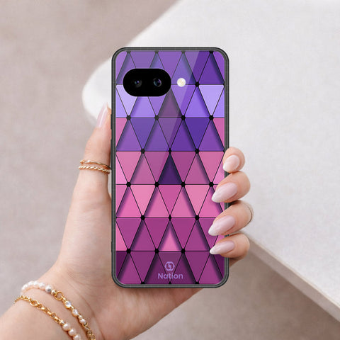 Google Pixel 9a Cover - ONation Pyramid Series - HQ Ultra Shine Premium Infinity Glass Soft Silicon Borders Case