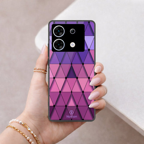 Infinix Zero 30 5G Cover - ONation Pyramid Series - HQ Ultra Shine Premium Infinity Glass Soft Silicon Borders Case