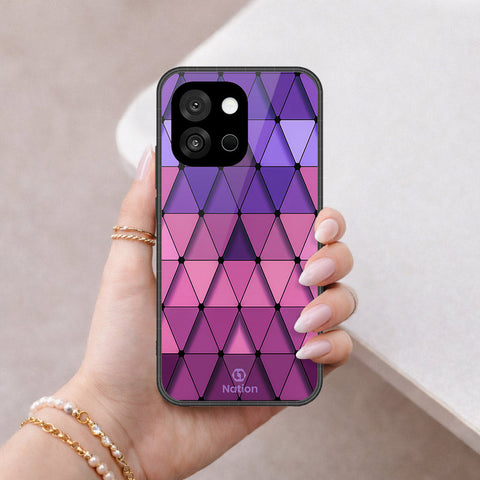 OnePlus 13s Cover - ONation Pyramid Series - HQ Ultra Shine Premium Infinity Glass Soft Silicon Borders Case