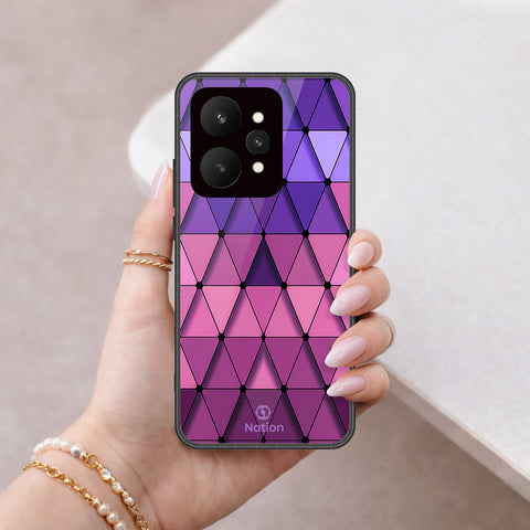 Realme 15 Cover - ONation Pyramid Series - HQ Ultra Shine Premium Infinity Glass Soft Silicon Borders Case