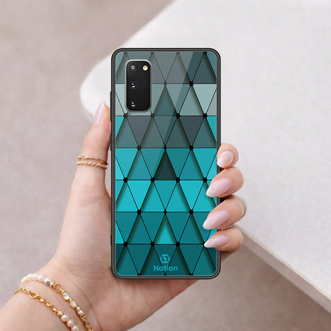 Samsung Galaxy S20 Plus Cover - ONation Pyramid Series - HQ Ultra Shine Premium Infinity Glass Soft Silicon Borders Case