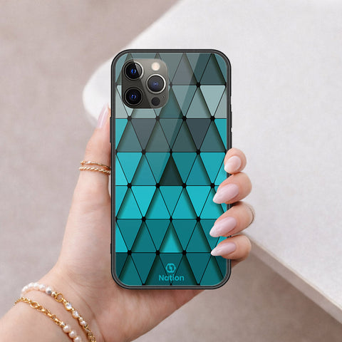 iPhone 12 Pro Max - ONation Pyramid Series - HQ Ultra Shine Premium Infinity Glass Soft Silicon Borders Case