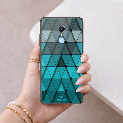 Xiaomi Redmi Note 5 / Redmi 5 Plus Cover - ONation Pyramid Series - HQ Ultra Shine Premium Infinity Glass Soft Silicon Borders Case