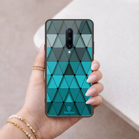 OnePlus 7 Pro Cover - ONation Pyramid Series - HQ Ultra Shine Premium Infinity Glass Soft Silicon Borders Case