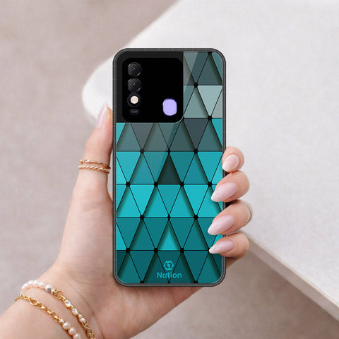 Tecno Spark 8 Cover - ONation Pyramid Series - HQ Ultra Shine Premium Infinity Glass Soft Silicon Borders Case