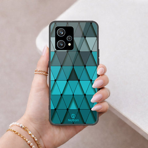 Realme 9 Pro Plus  Cover - ONation Pyramid Series - HQ Ultra Shine Premium Infinity Glass Soft Silicon Borders Case