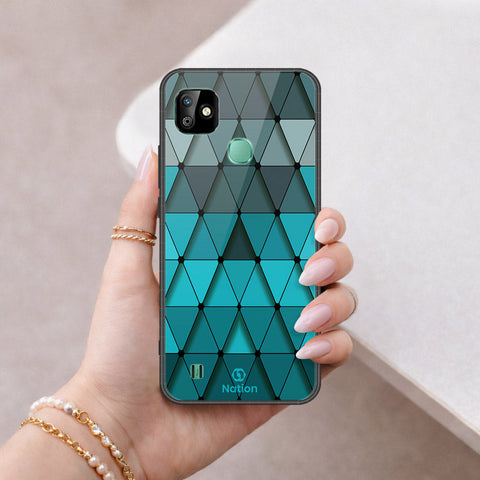 Infinix Smart HD 2021 Cover - ONation Pyramid Series - HQ Ultra Shine Premium Infinity Glass Soft Silicon Borders Case
