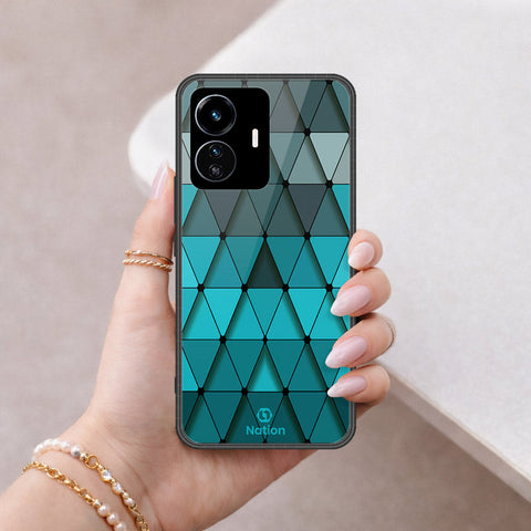 Vivo Y77 5G Cover - ONation Pyramid Series - HQ Ultra Shine Premium Infinity Glass Soft Silicon Borders Case