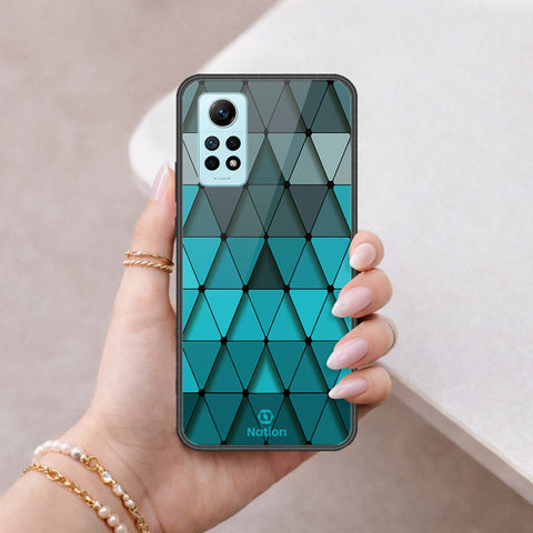 Xiaomi Redmi Note 12 Pro 4G Cover - ONation Pyramid Series - HQ Ultra Shine Premium Infinity Glass Soft Silicon Borders Case