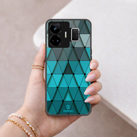 Realme GT Neo 5 Cover - ONation Pyramid Series - HQ Ultra Shine Premium Infinity Glass Soft Silicon Borders Case
