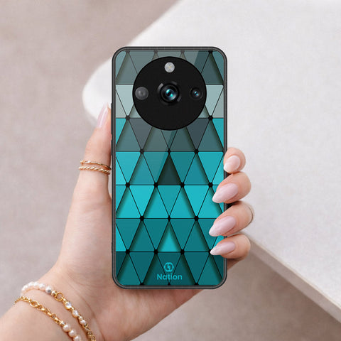 Realme 11 Pro Plus Cover - ONation Pyramid Series - HQ Ultra Shine Premium Infinity Glass Soft Silicon Borders Case