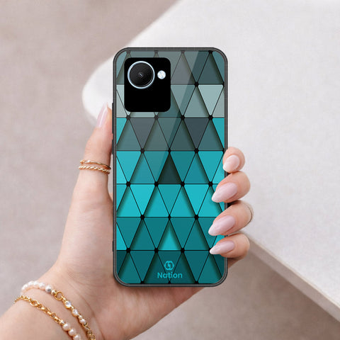 Realme C30s Cover - ONation Pyramid Series - HQ Ultra Shine Premium Infinity Glass Soft Silicon Borders Case