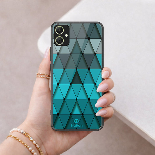 Samsung Galaxy A05 Cover - ONation Pyramid Series - HQ Ultra Shine Premium Infinity Glass Soft Silicon Borders Case (Fast Delivery)