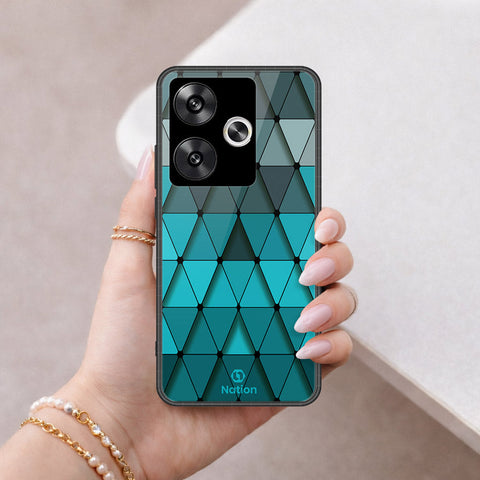 Xiaomi Poco F6 Cover - ONation Pyramid Series - HQ Ultra Shine Premium Infinity Glass Soft Silicon Borders Case