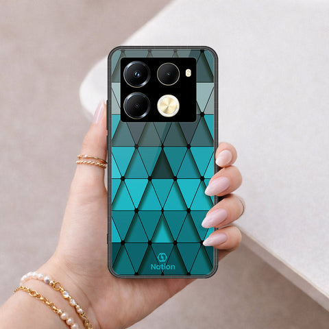 Infinix Note 40 Pro Cover - ONation Pyramid Series - HQ Ultra Shine Premium Infinity Glass Soft Silicon Borders Case