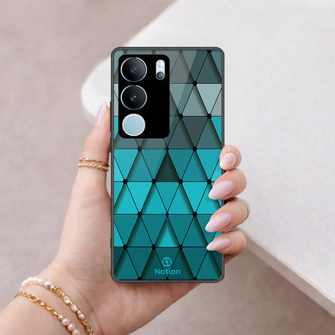 Vivo S17 Pro Cover - ONation Pyramid Series - HQ Ultra Shine Premium Infinity Glass Soft Silicon Borders Case