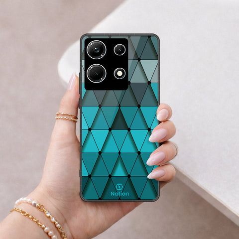 Infinix Note 30 Cover - ONation Pyramid Series - HQ Ultra Shine Premium Infinity Glass Soft Silicon Borders Case