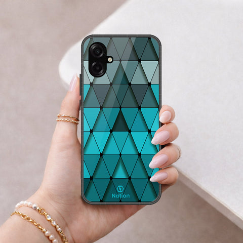 Samsung Galaxy A07 4G Cover - ONation Pyramid Series - HQ Ultra Shine Premium Infinity Glass Soft Silicon Borders Case