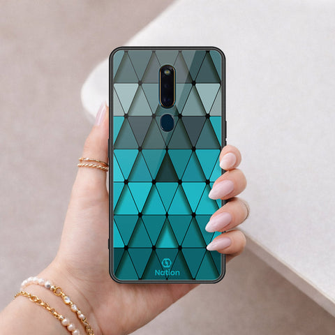 Huawei Honor Play 8A Cover - ONation Pyramid Series - HQ Ultra Shine Premium Infinity Glass Soft Silicon Borders Case