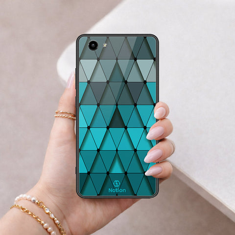 Vivo Y71 Cover - ONation Pyramid Series - HQ Ultra Shine Premium Infinity Glass Soft Silicon Borders Case
