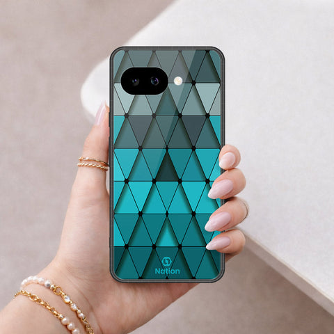 Google Pixel 9a Cover - ONation Pyramid Series - HQ Ultra Shine Premium Infinity Glass Soft Silicon Borders Case