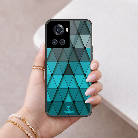 OnePlus 3T Cover - ONation Pyramid Series - HQ Ultra Shine Premium Infinity Glass Soft Silicon Borders Case