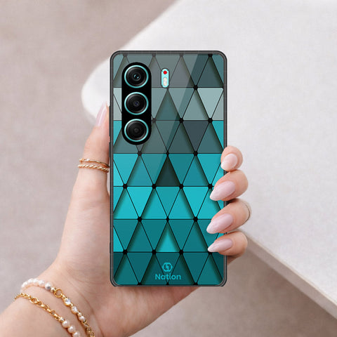 Tecno Camon 40 Pro 5G Cover - ONation Pyramid Series - HQ Ultra Shine Premium Infinity Glass Soft Silicon Borders Case