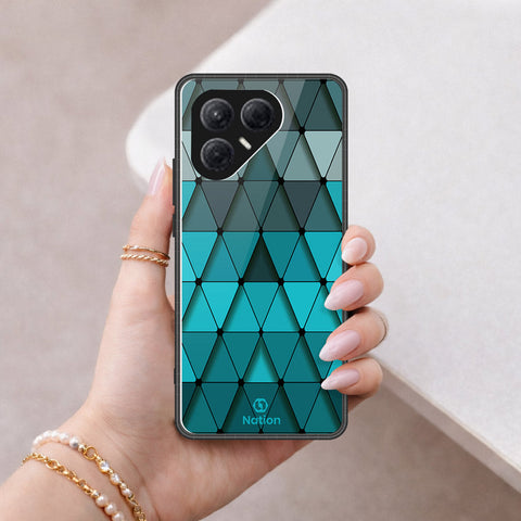 Tecno Pova 7 4G Cover - ONation Pyramid Series - HQ Ultra Shine Premium Infinity Glass Soft Silicon Borders Case
