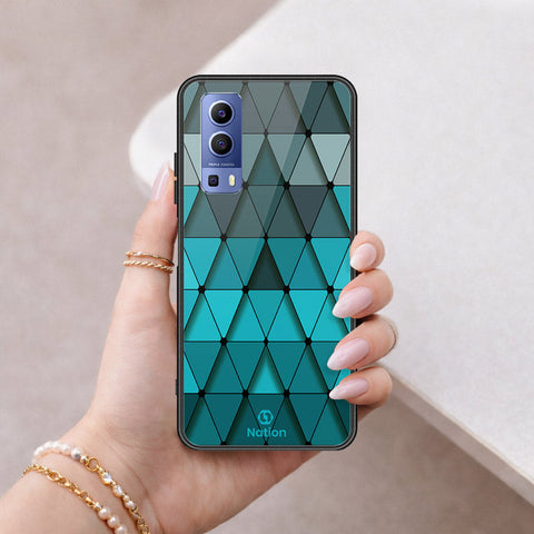 Vivo Y52 5G Cover - ONation Pyramid Series - HQ Ultra Shine Premium Infinity Glass Soft Silicon Borders Case