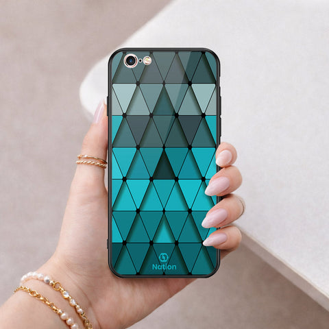 iPhone 6s Plus / 6 Plus Cover - ONation Pyramid Series - HQ Ultra Shine Premium Infinity Glass Soft Silicon Borders Case