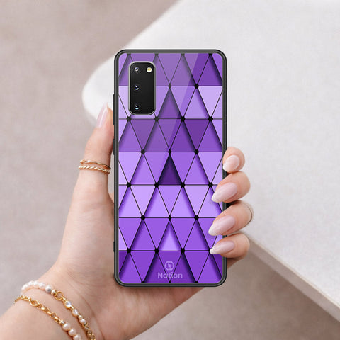 Samsung Galaxy S20 Plus Cover - ONation Pyramid Series - HQ Ultra Shine Premium Infinity Glass Soft Silicon Borders Case